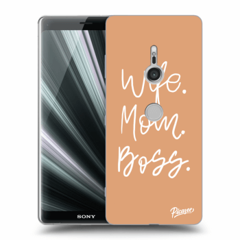 Picasee átlátszó szilikon tok az alábbi mobiltelefonokra Sony Xperia XZ3 - Boss Mama