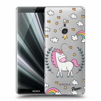 Picasee átlátszó szilikon tok az alábbi mobiltelefonokra Sony Xperia XZ3 - Unicorn star heaven