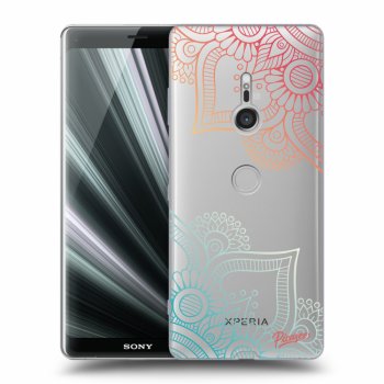 Picasee átlátszó szilikon tok az alábbi mobiltelefonokra Sony Xperia XZ3 - Flowers pattern