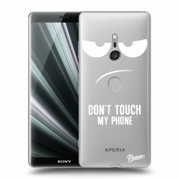 Picasee átlátszó szilikon tok az alábbi mobiltelefonokra Sony Xperia XZ3 - Don't Touch My Phone