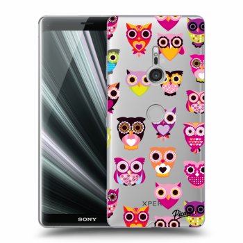 Picasee átlátszó szilikon tok az alábbi mobiltelefonokra Sony Xperia XZ3 - Owls
