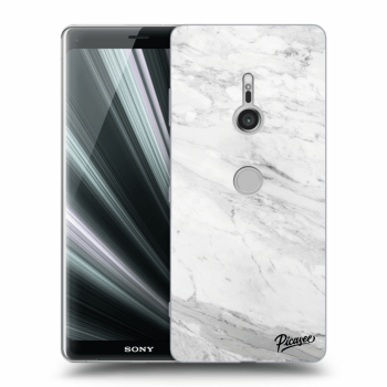 Picasee átlátszó szilikon tok az alábbi mobiltelefonokra Sony Xperia XZ3 - White marble