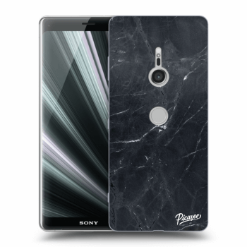 Picasee átlátszó szilikon tok az alábbi mobiltelefonokra Sony Xperia XZ3 - Black marble