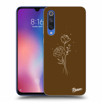Tok az alábbi mobiltelefonokra Xiaomi Mi 9 SE - Brown flowers