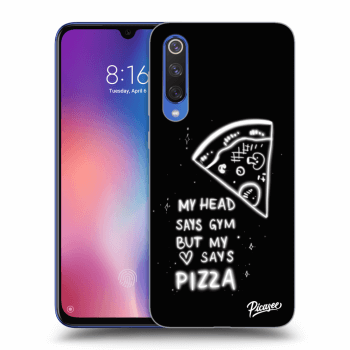 Picasee fekete szilikon tok az alábbi mobiltelefonokra Xiaomi Mi 9 SE - Pizza