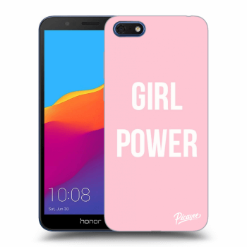 Picasee fekete szilikon tok az alábbi mobiltelefonokra Honor 7S - Girl power