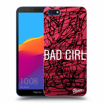 Picasee fekete szilikon tok az alábbi mobiltelefonokra Honor 7S - Bad girl