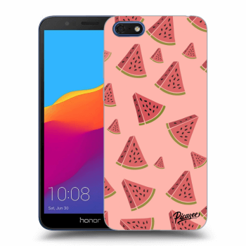 Picasee fekete szilikon tok az alábbi mobiltelefonokra Honor 7S - Watermelon