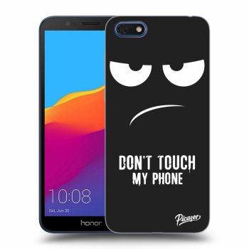 Picasee fekete szilikon tok az alábbi mobiltelefonokra Honor 7S - Don't Touch My Phone