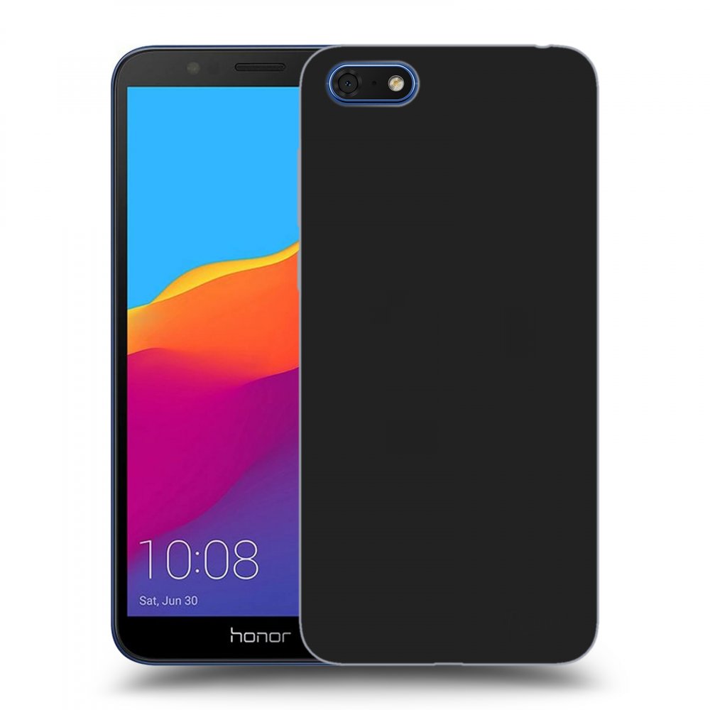 Picasee fekete szilikon tok az alábbi mobiltelefonokra Honor 7S - Clear