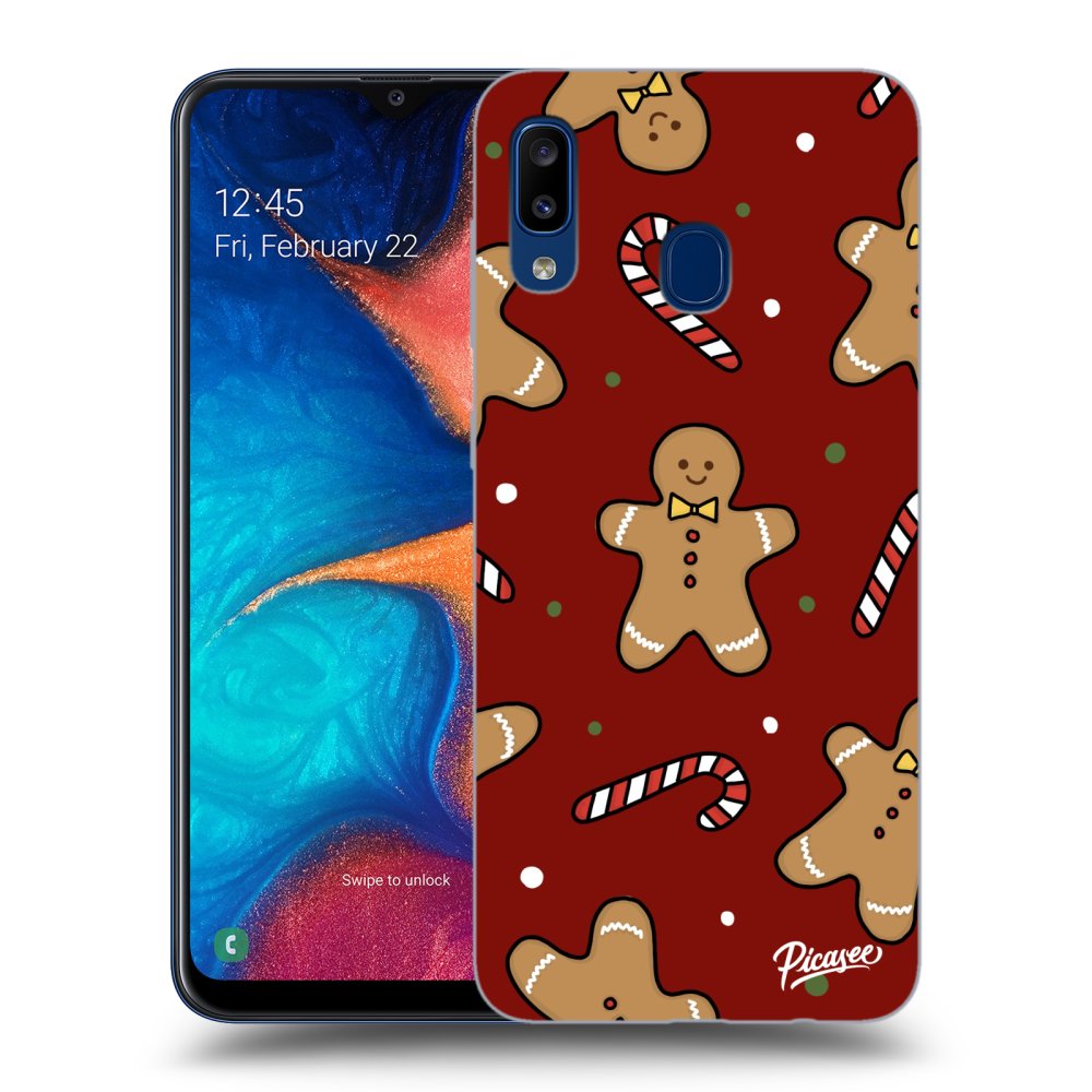 Picasee átlátszó szilikon tok az alábbi mobiltelefonokra Samsung Galaxy A20e A202F - Gingerbread 2