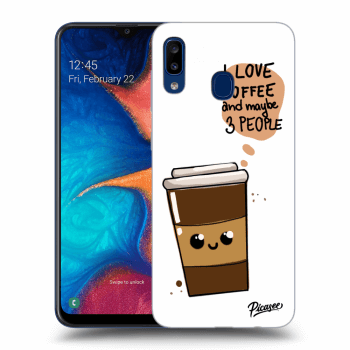 Tok az alábbi mobiltelefonokra Samsung Galaxy A20e A202F - Cute coffee