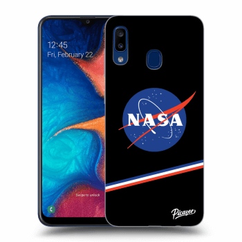 Picasee fekete szilikon tok az alábbi mobiltelefonokra Samsung Galaxy A20e A202F - NASA Original