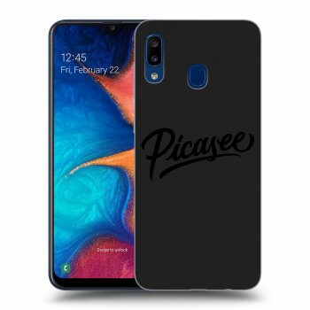 Picasee fekete szilikon tok az alábbi mobiltelefonokra Samsung Galaxy A20e A202F - Picasee - black