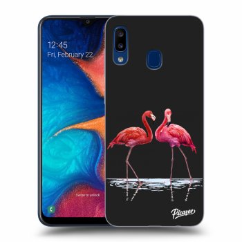 Tok az alábbi mobiltelefonokra Samsung Galaxy A20e A202F - Flamingos couple
