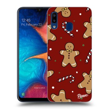 Picasee fekete szilikon tok az alábbi mobiltelefonokra Samsung Galaxy A20e A202F - Gingerbread 2