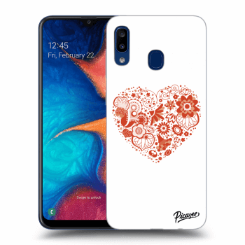 Tok az alábbi mobiltelefonokra Samsung Galaxy A20e A202F - Big heart