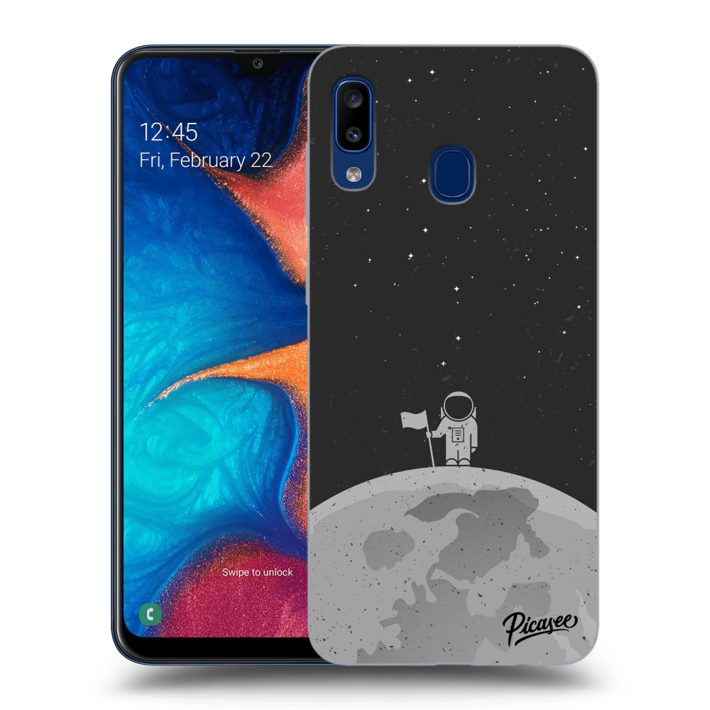 Picasee fekete szilikon tok az alábbi mobiltelefonokra Samsung Galaxy A20e A202F - Astronaut