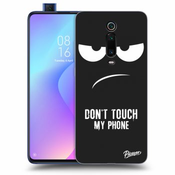 Picasee fekete szilikon tok az alábbi mobiltelefonokra Xiaomi Mi 9T (Pro) - Don't Touch My Phone