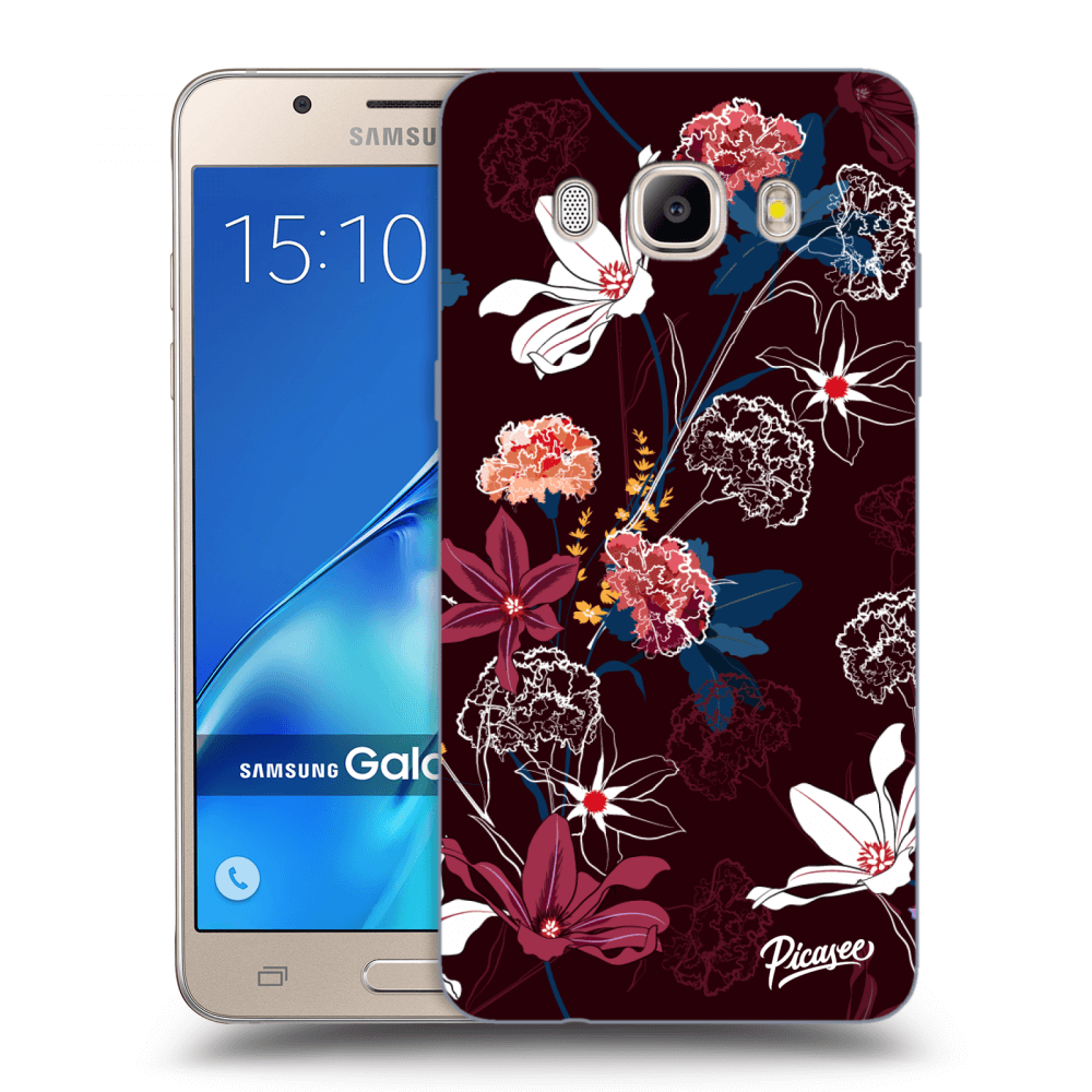 Picasee átlátszó szilikon tok az alábbi mobiltelefonokra Samsung Galaxy J5 2016 J510F - Dark Meadow