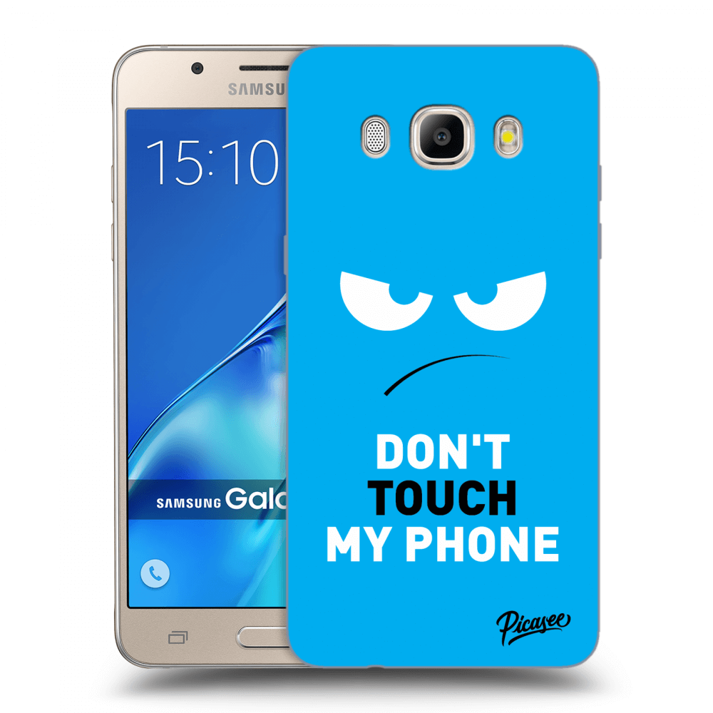 Picasee átlátszó szilikon tok az alábbi mobiltelefonokra Samsung Galaxy J5 2016 J510F - Angry Eyes - Blue
