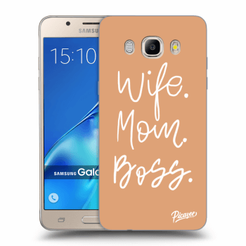 Picasee átlátszó szilikon tok az alábbi mobiltelefonokra Samsung Galaxy J5 2016 J510F - Boss Mama
