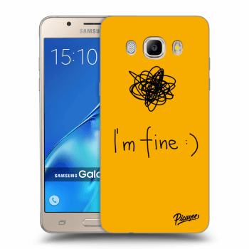 Picasee átlátszó szilikon tok az alábbi mobiltelefonokra Samsung Galaxy J5 2016 J510F - I am fine