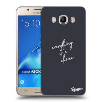 Picasee átlátszó szilikon tok az alábbi mobiltelefonokra Samsung Galaxy J5 2016 J510F - Everything is a choice