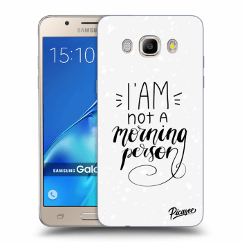 Picasee átlátszó szilikon tok az alábbi mobiltelefonokra Samsung Galaxy J5 2016 J510F - I am not a morning person