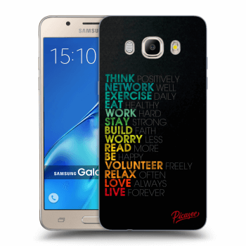 Picasee átlátszó szilikon tok az alábbi mobiltelefonokra Samsung Galaxy J5 2016 J510F - Motto life