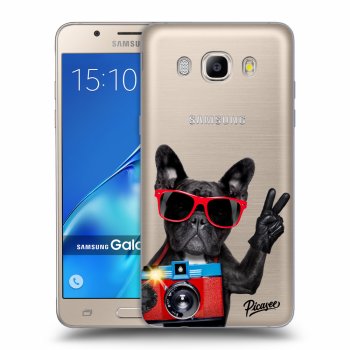 Picasee átlátszó szilikon tok az alábbi mobiltelefonokra Samsung Galaxy J5 2016 J510F - French Bulldog