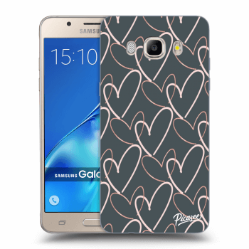 Picasee átlátszó szilikon tok az alábbi mobiltelefonokra Samsung Galaxy J5 2016 J510F - Lots of love