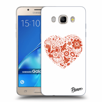 Picasee átlátszó szilikon tok az alábbi mobiltelefonokra Samsung Galaxy J5 2016 J510F - Big heart
