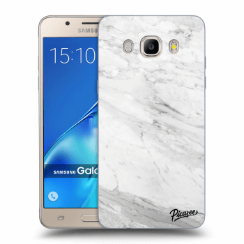 Picasee átlátszó szilikon tok az alábbi mobiltelefonokra Samsung Galaxy J5 2016 J510F - White marble