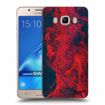 Picasee átlátszó szilikon tok az alábbi mobiltelefonokra Samsung Galaxy J5 2016 J510F - Organic red