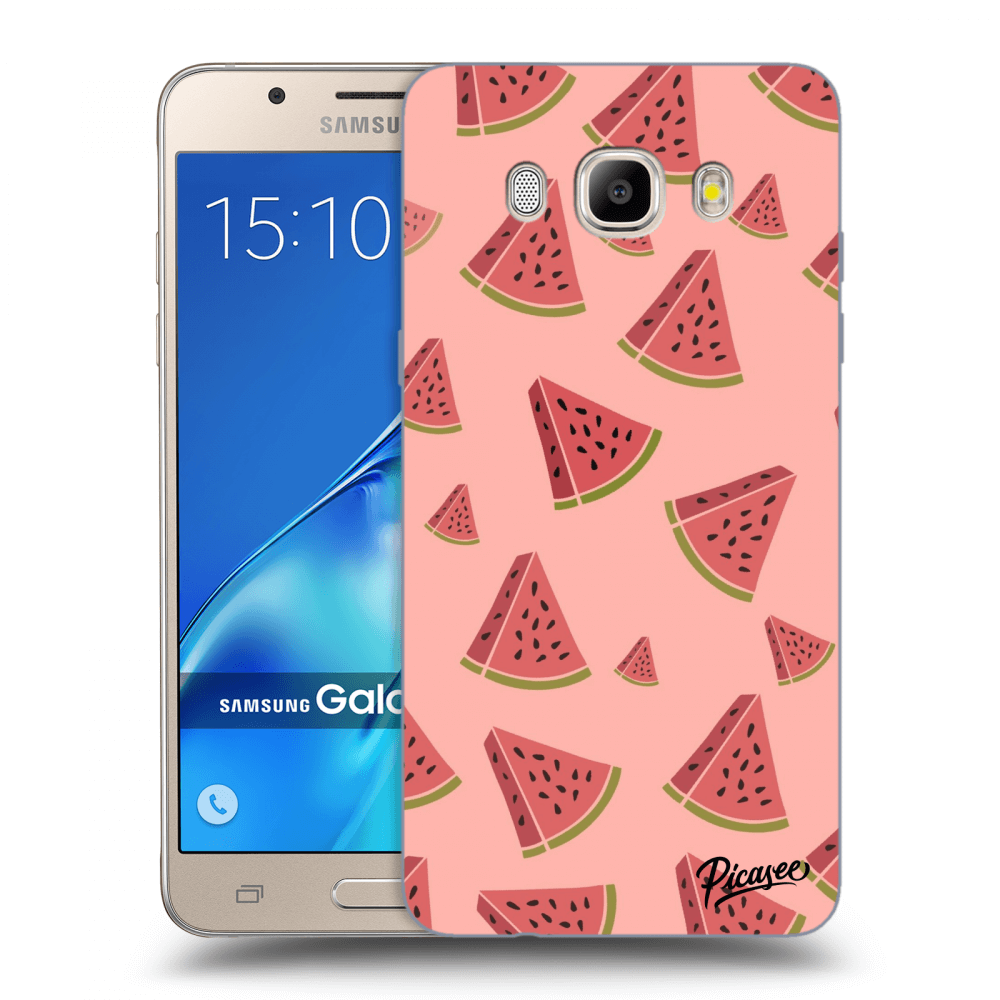 Picasee átlátszó szilikon tok az alábbi mobiltelefonokra Samsung Galaxy J5 2016 J510F - Watermelon