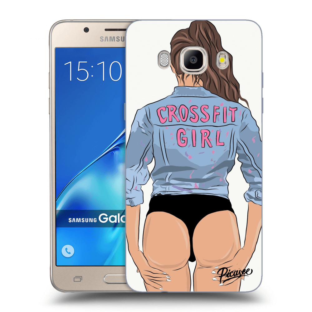 Picasee átlátszó szilikon tok az alábbi mobiltelefonokra Samsung Galaxy J5 2016 J510F - Crossfit girl - nickynellow