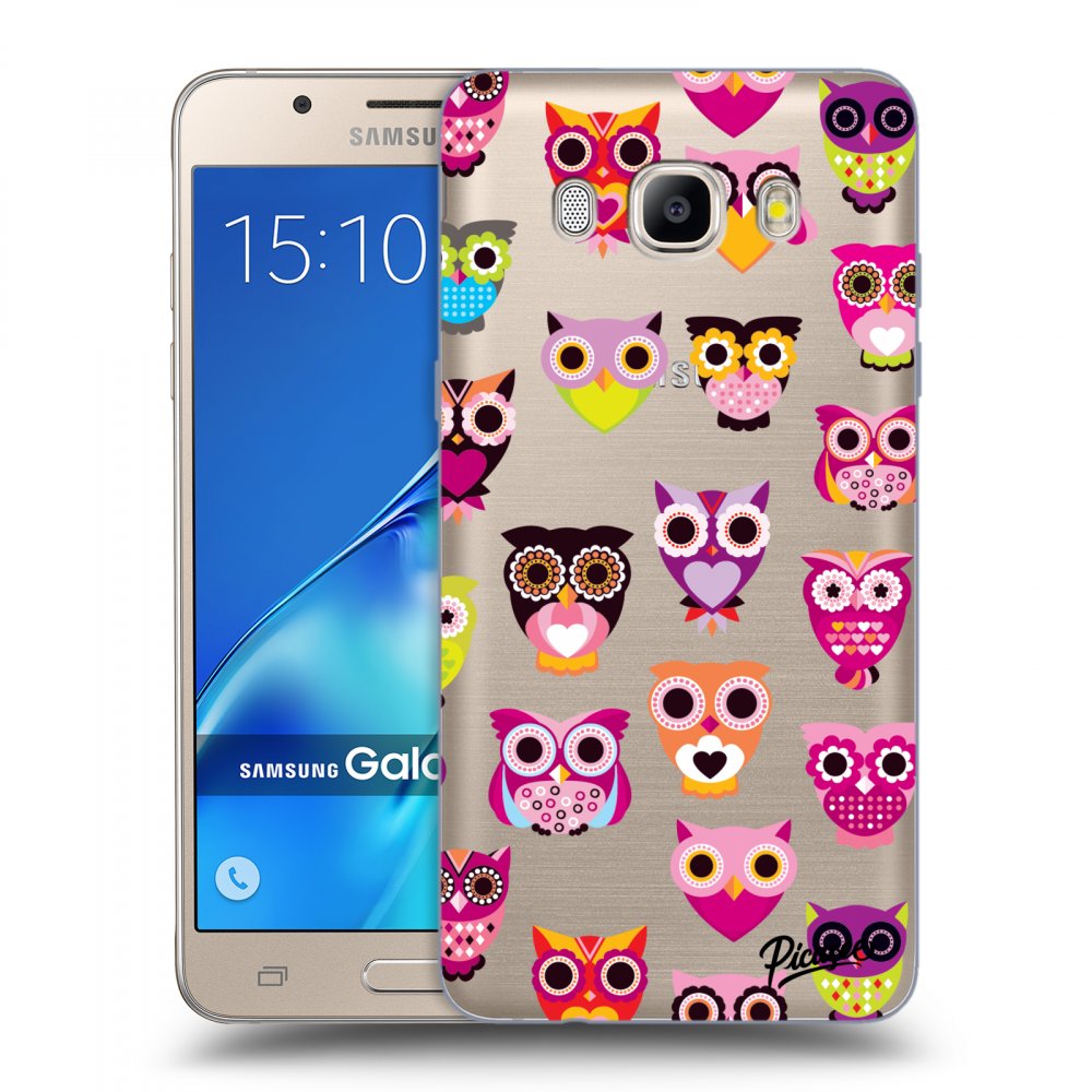 Picasee átlátszó szilikon tok az alábbi mobiltelefonokra Samsung Galaxy J5 2016 J510F - Owls