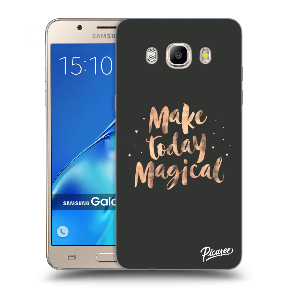 Picasee átlátszó szilikon tok az alábbi mobiltelefonokra Samsung Galaxy J5 2016 J510F - Make today Magical