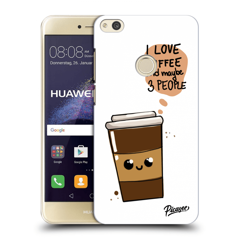 Picasee átlátszó szilikon tok az alábbi mobiltelefonokra Huawei P9 Lite 2017 - Cute coffee