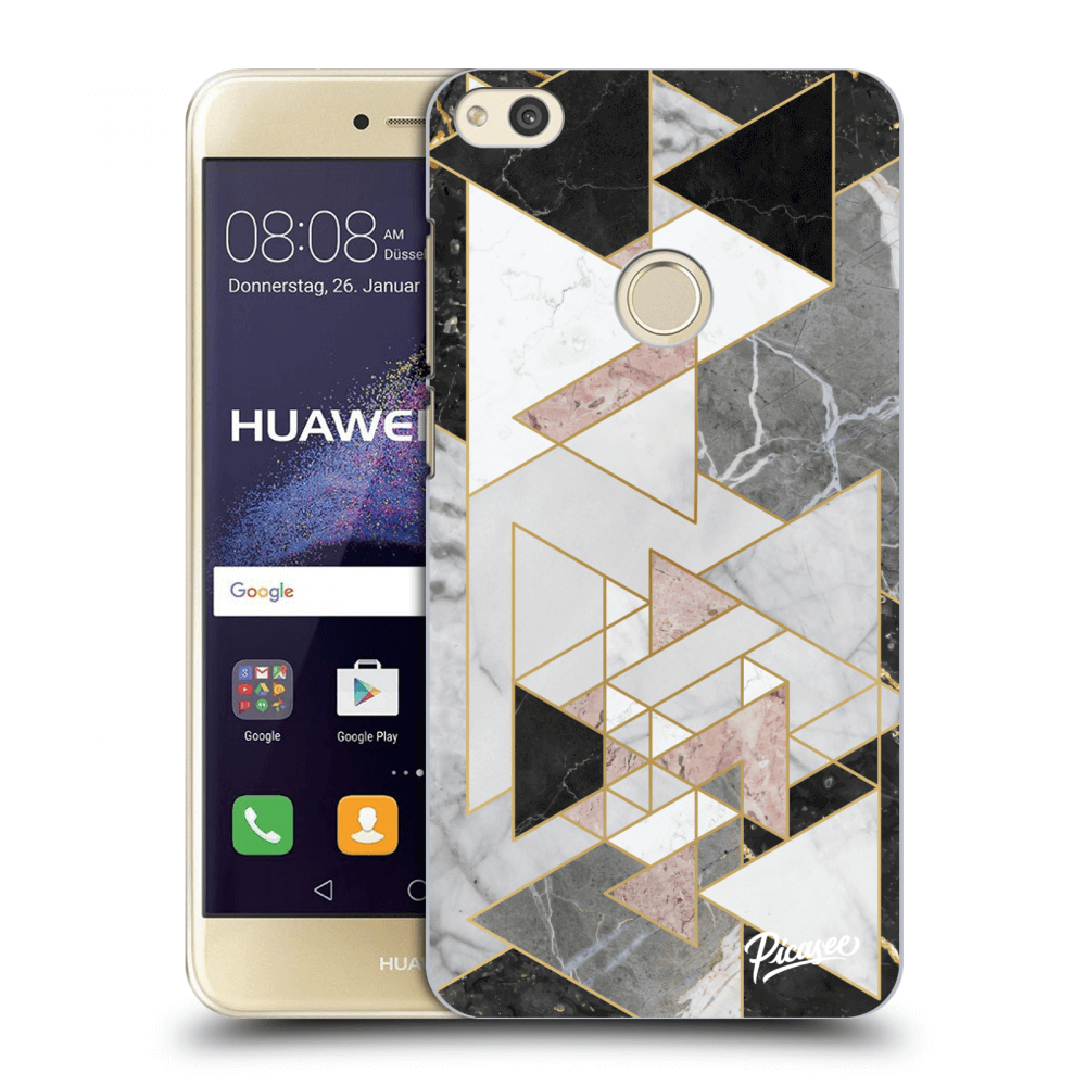 Picasee átlátszó szilikon tok az alábbi mobiltelefonokra Huawei P9 Lite 2017 - Light geometry