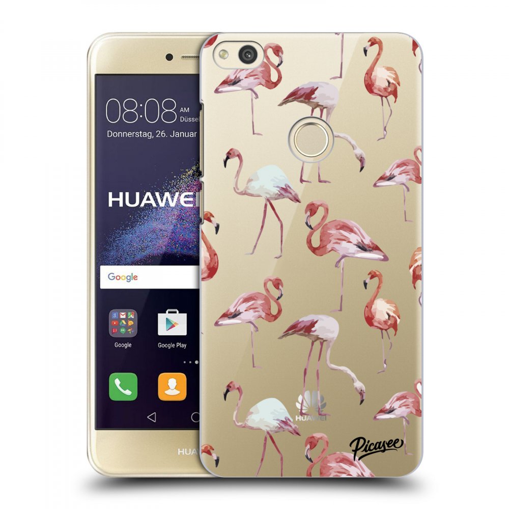 Picasee átlátszó szilikon tok az alábbi mobiltelefonokra Huawei P9 Lite 2017 - Flamingos