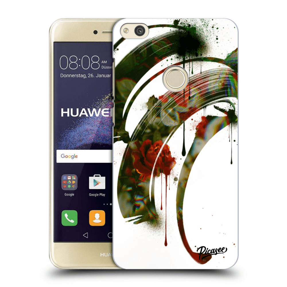 Picasee átlátszó szilikon tok az alábbi mobiltelefonokra Huawei P9 Lite 2017 - Roses white