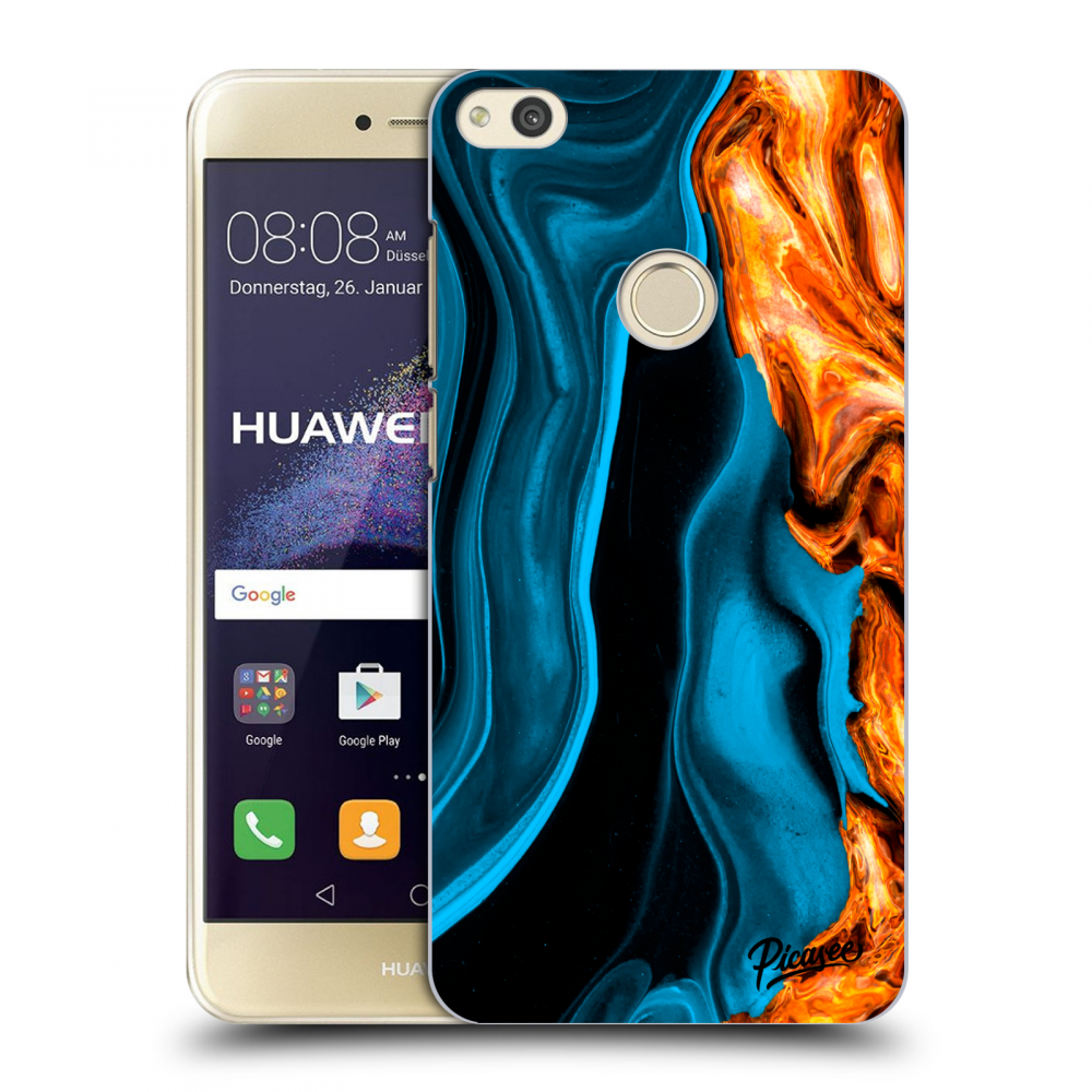 Picasee átlátszó szilikon tok az alábbi mobiltelefonokra Huawei P9 Lite 2017 - Gold blue