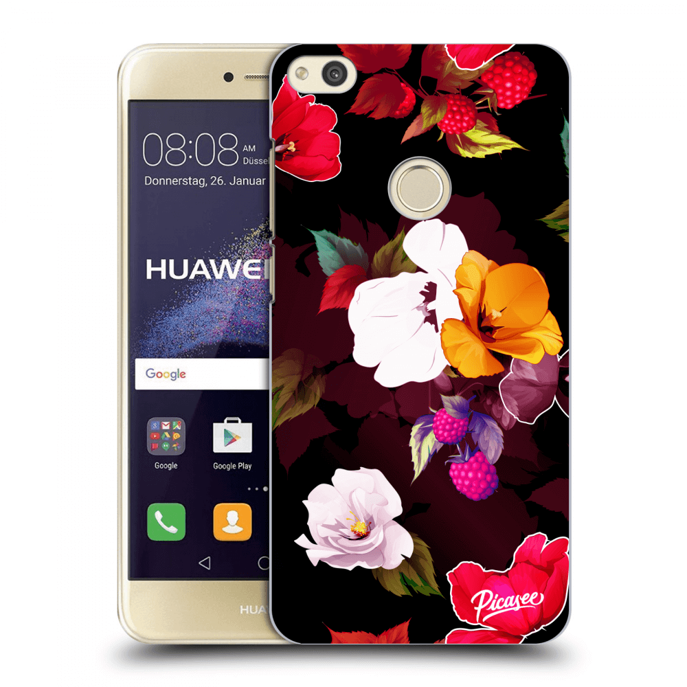 Picasee átlátszó szilikon tok az alábbi mobiltelefonokra Huawei P9 Lite 2017 - Flowers and Berries