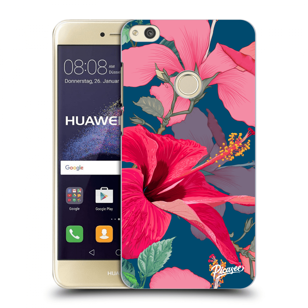 Picasee átlátszó szilikon tok az alábbi mobiltelefonokra Huawei P9 Lite 2017 - Hibiscus
