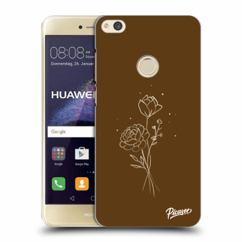 Tok az alábbi mobiltelefonokra Huawei P9 Lite 2017 - Brown flowers