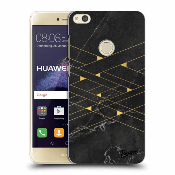 Picasee átlátszó szilikon tok az alábbi mobiltelefonokra Huawei P9 Lite 2017 - Gold Minimal