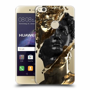 Picasee átlátszó szilikon tok az alábbi mobiltelefonokra Huawei P9 Lite 2017 - Gold - Black