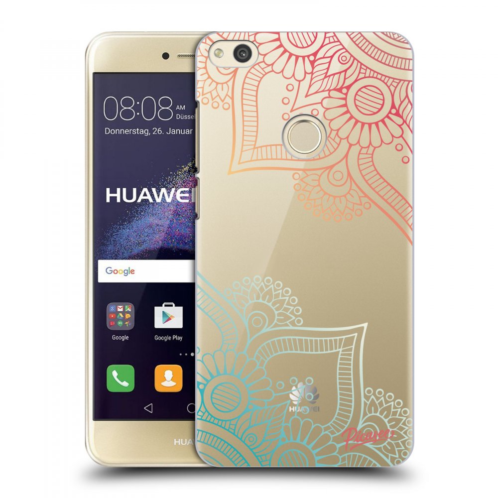 Picasee átlátszó szilikon tok az alábbi mobiltelefonokra Huawei P9 Lite 2017 - Flowers pattern